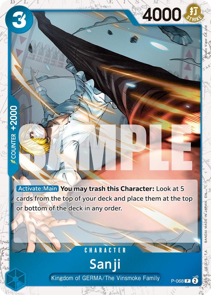 Sanji - P-068 (Pirate Foil) (P-068) [Premium Booster -The Best- Vol. 2]