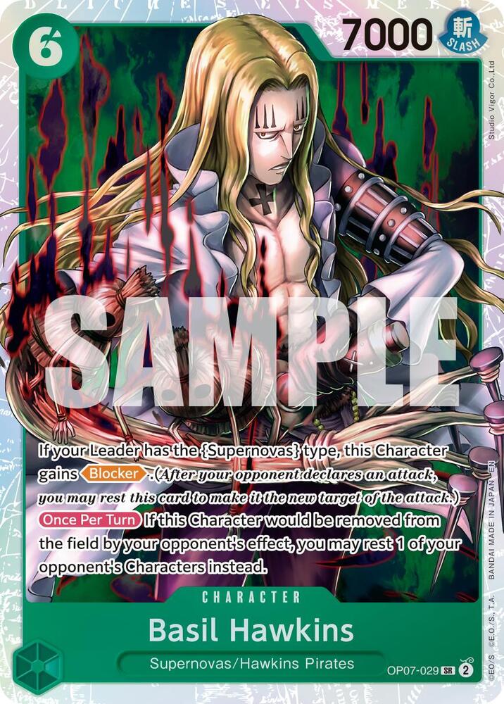 Basil Hawkins - OP07-029 (Reprint) (OP07-029) [Premium Booster -The Best- Vol. 2]