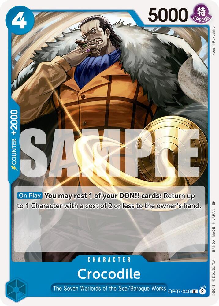 Crocodile - OP07-040 (Reprint) (OP07-040) [Premium Booster -The Best- Vol. 2]