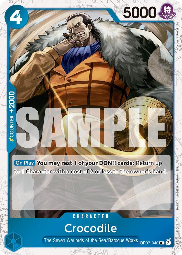 Crocodile - OP07-040 (Pirate Foil) (OP07-040) [Premium Booster -The Best- Vol. 2]