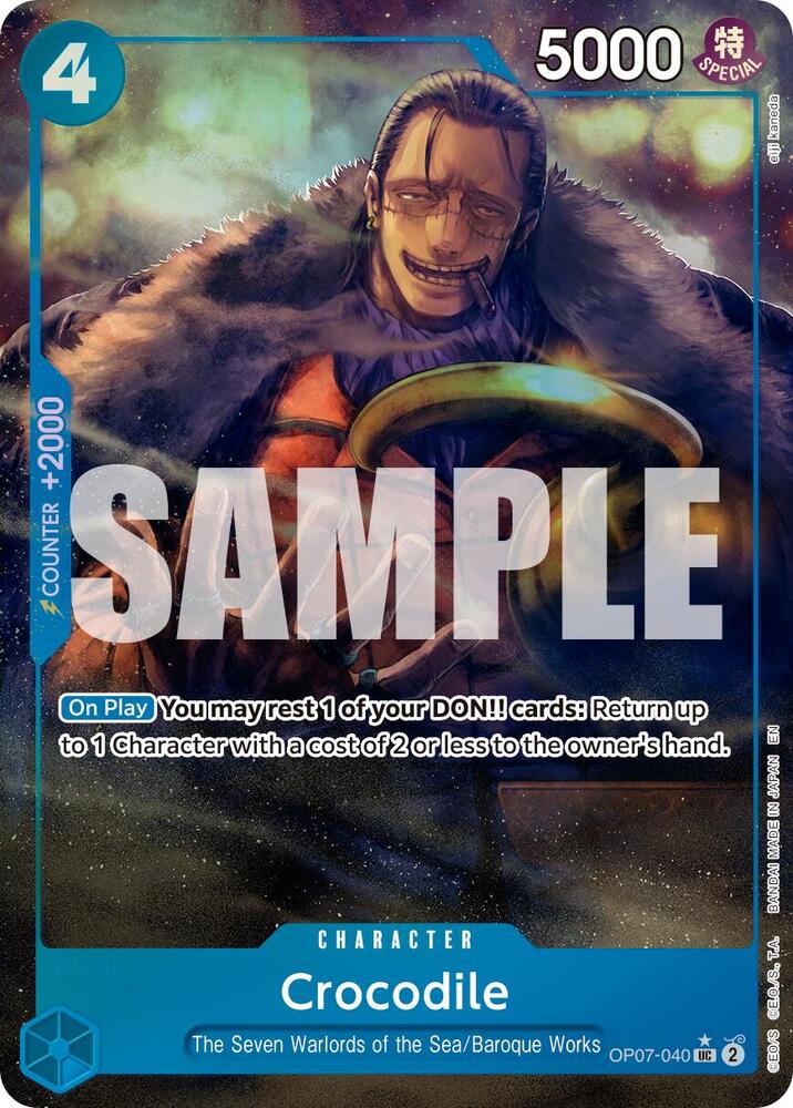 Crocodile - OP07-040 (Alternate Art) (OP07-040) [Premium Booster -The Best- Vol. 2]