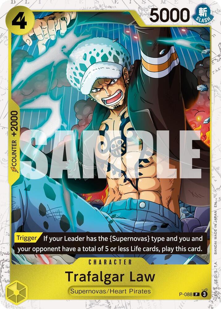 Trafalgar Law -  P-088 (Pirate Foil) (P-088) [Premium Booster -The Best- Vol. 2]