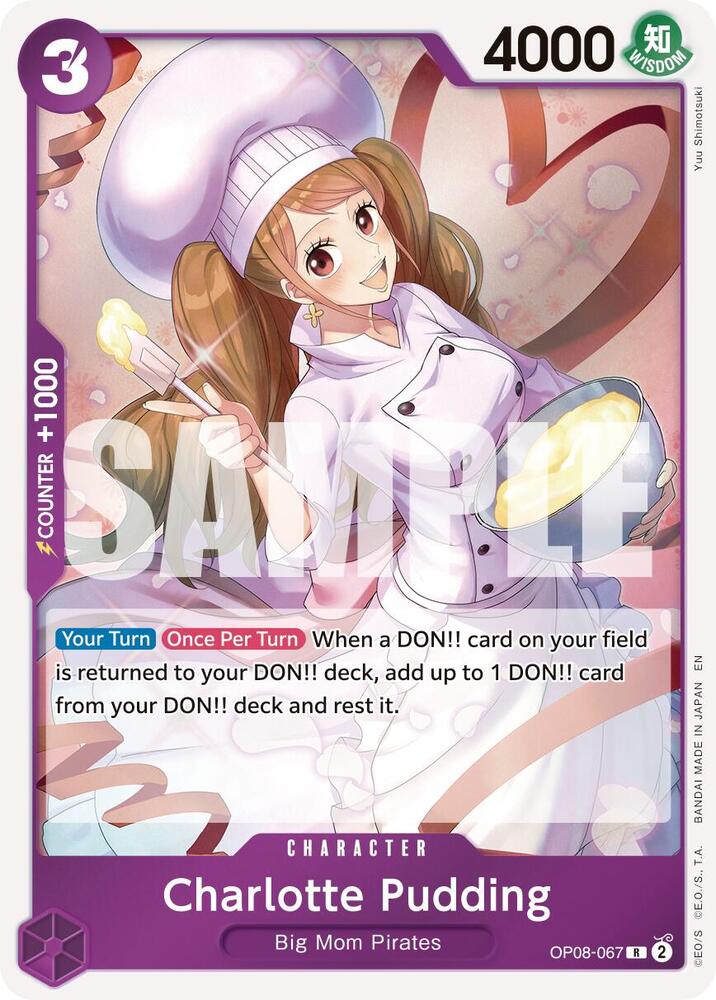 Charlotte Pudding - OP08-067 (Reprint) (OP08-067) [Premium Booster -The Best- Vol. 2]