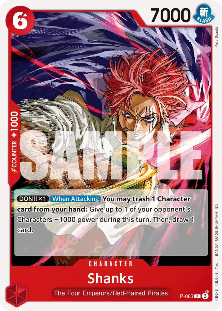 Shanks - P-083 (Reprint) (P-083) [Premium Booster -The Best- Vol. 2]