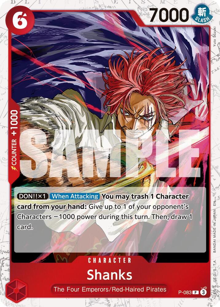 Shanks - P-083 (Pirate Foil) (P-083) [Premium Booster -The Best- Vol. 2]