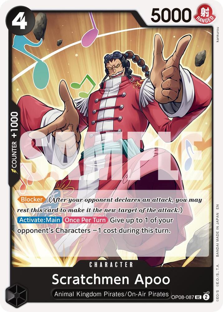 Scratchmen Apoo - OP08-087 (Reprint) (OP08-087) [Premium Booster -The Best- Vol. 2]