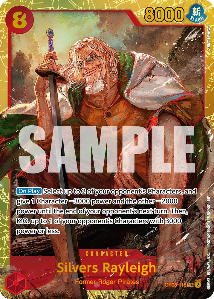 Silvers Rayleigh - OP08-118 (Reprint) (OP08-118) [Premium Booster -The Best- Vol. 2]