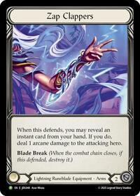 Zap Clappers - JDG048 (JDG048) [Flesh and Blood: Promo Cards]