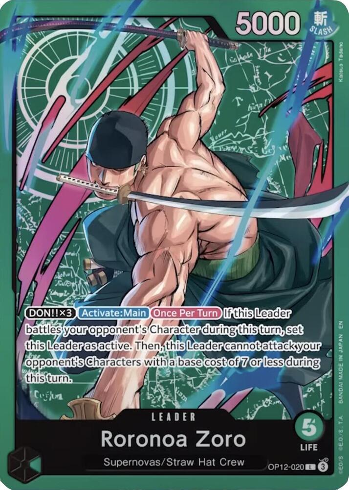 Roronoa Zoro - OP12-020 (Zoro Deck) (OP12-020) [Learn Together Deck Set]