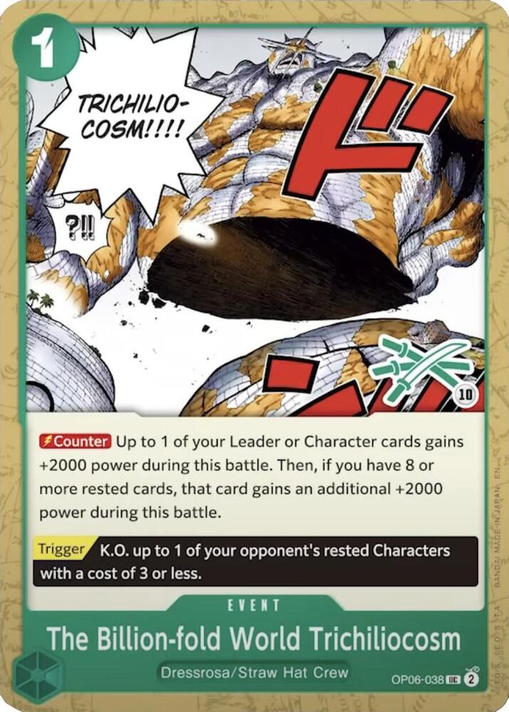 The Billion-fold World Trichiliocosm (Zoro Deck) (OP06-038) [Learn Together Deck Set]
