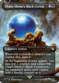 Chaos Shrine's Black Crystal (Borderless) (445) [Commander: FINAL FANTASY]