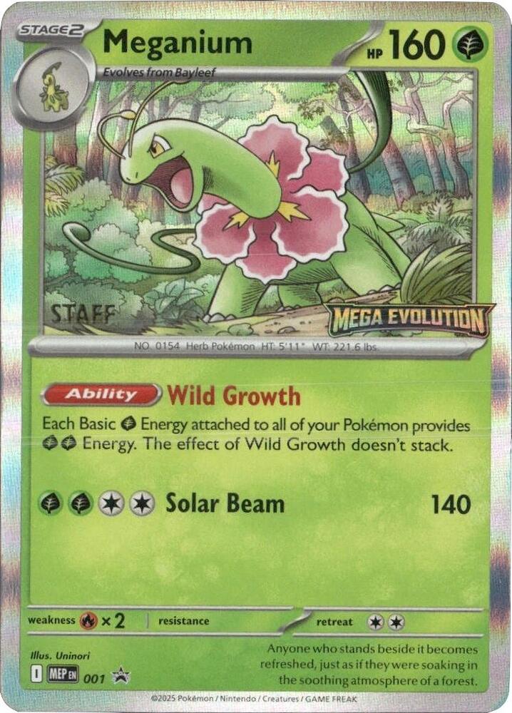 Meganium - 001 [Staff] (001) [ME: Mega Evolution Promo]