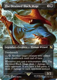 The Destined Black Mage (Borderless) (447) [Commander: FINAL FANTASY]