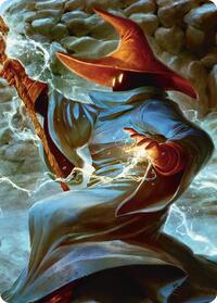 The Destined Black Mage Scene Art Card (6) [Art Series: FINAL FANTASY]