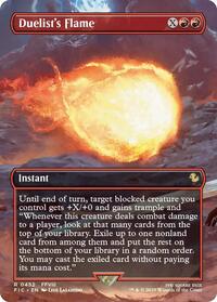 Duelist's Flame (Borderless) (452) [Commander: FINAL FANTASY]