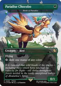 Paradise Chocobo - Birds of Paradise (Borderless) (483) [Commander: FINAL FANTASY]