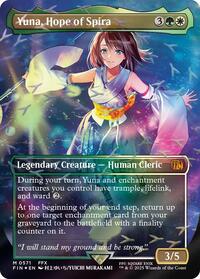 Yuna, Hope of Spira (Borderless) (Chocobo Track Foil) (571) [FINAL FANTASY]