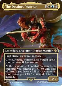 The Destined Warrior (Borderless) (443) [Commander: FINAL FANTASY]