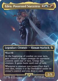 Edea, Possessed Sorceress (Borderless) (448) [Commander: FINAL FANTASY]