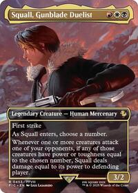 Squall, Gunblade Duelist (Borderless) (453) [Commander: FINAL FANTASY]