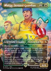 Wakka, Devoted Guardian (Borderless) (Chocobo Track Foil) (477) [Commander: FINAL FANTASY]