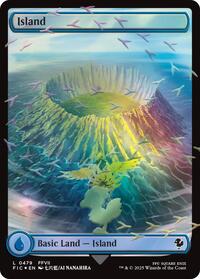 Island (Chocobo Track Foil) (479) [Commander: FINAL FANTASY]