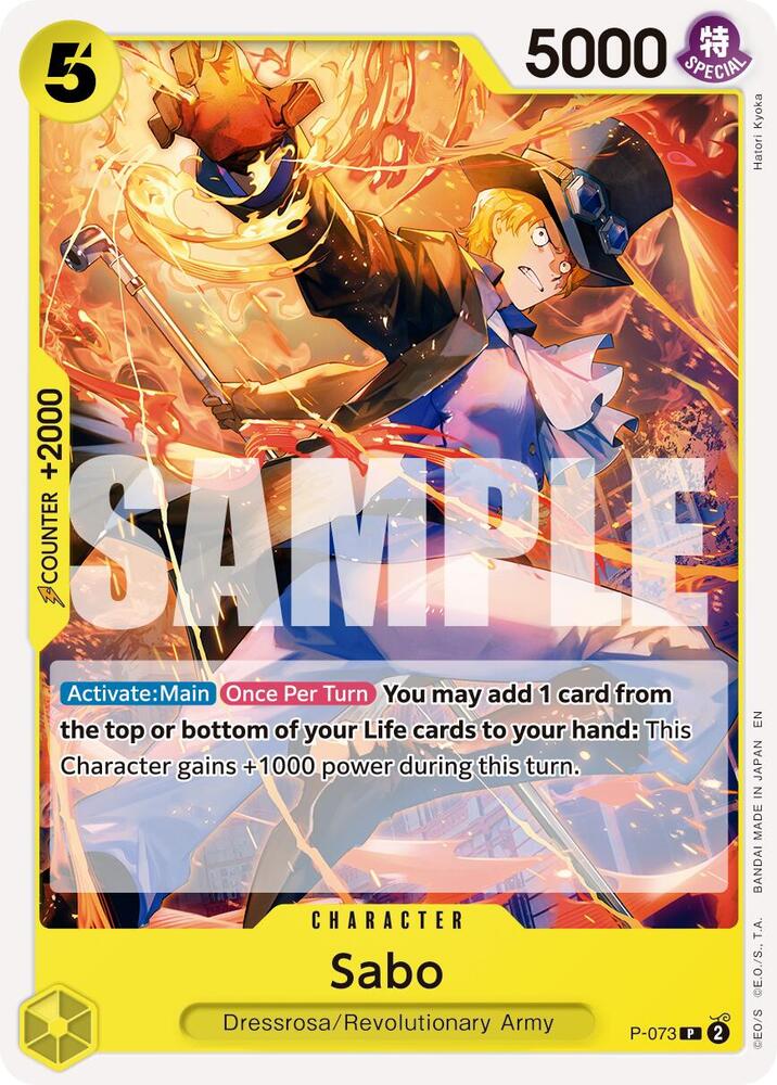 Sabo - P-073 (Pirate Foil) (P-073) [Premium Booster -The Best- Vol. 2]