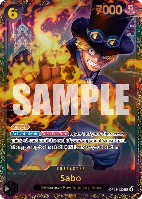 Sabo (Store Treasure Cup 2025) (OP13-120) [One Piece Promotion Cards]