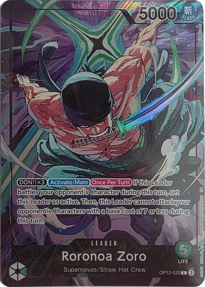 Roronoa Zoro - OP12-020 (Official Playmat Limited Edition Vol.4) (OP12-020) [One Piece Promotion Cards]