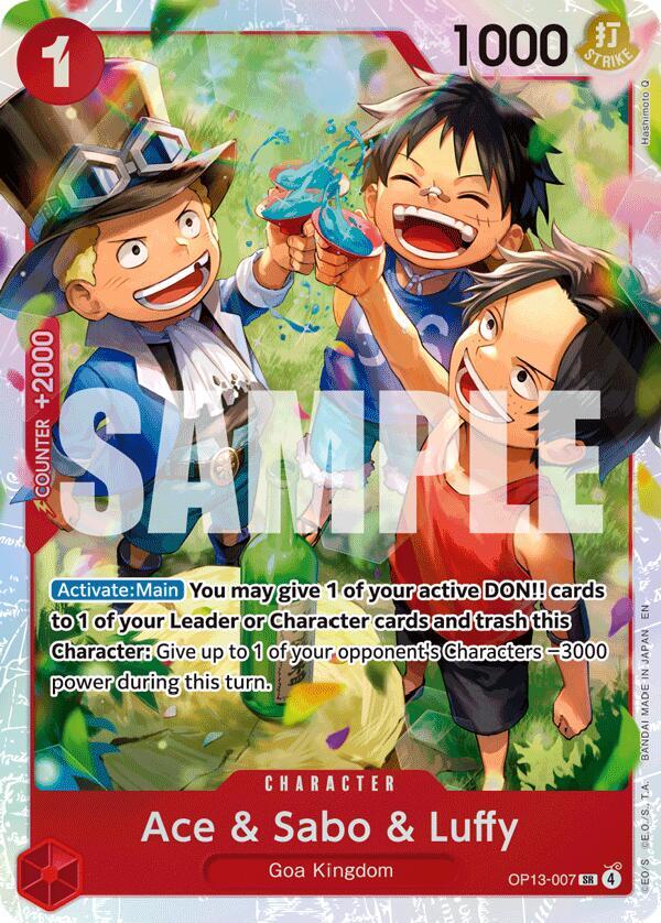 Ace & Sabo & Luffy (OP13-007) [Carrying On His Will]