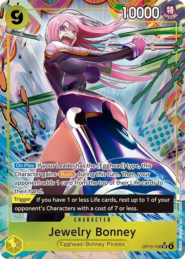 Jewelry Bonney (108) (Alternate Art) (OP13-108) [Carrying On His Will]