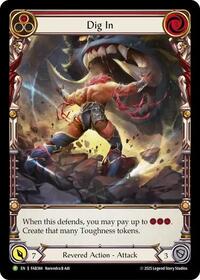 Dig In (Red) - FAB384 (FAB384) [Flesh and Blood: Promo Cards]