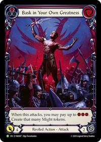 Bask in Your Own Greatness (Red) - FAB387 (FAB387) [Flesh and Blood: Promo Cards]