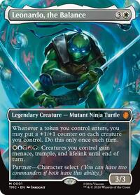 Leonardo, the Balance (0001) (Borderless) (1) [Commander: Teenage Mutant Ninja Turtles]