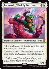 Leonardo, Worldly Warrior (101) [Commander: Teenage Mutant Ninja Turtles]