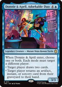 Donnie & April, Adorkable Duo (111) [Commander: Teenage Mutant Ninja Turtles]