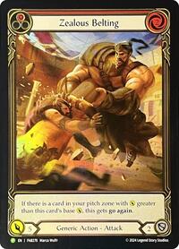 Zealous Belting (Extended Art) - FAB276 (FAB276) [Flesh and Blood: Promo Cards]