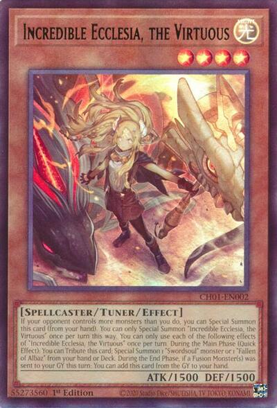 Incredible Ecclesia, the Virtuous (CH01-EN002) [THE CHRONICLES DECK: The Fallen & The Virtuous (All-Foil Edition)]