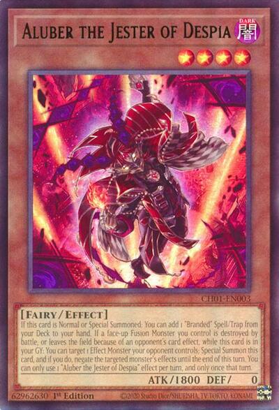 Aluber the Jester of Despia (CH01-EN003) [THE CHRONICLES DECK: The Fallen & The Virtuous (All-Foil Edition)]
