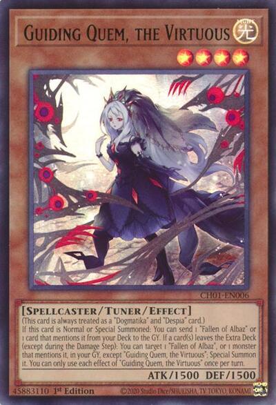 Guiding Quem, the Virtuous (CH01-EN006) [THE CHRONICLES DECK: The Fallen & The Virtuous (All-Foil Edition)]