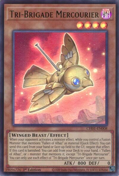 Tri-Brigade Mercourier (CH01-EN008) [THE CHRONICLES DECK: The Fallen & The Virtuous (All-Foil Edition)]
