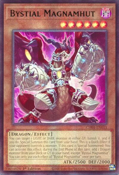Bystial Magnamhut (CH01-EN011) [THE CHRONICLES DECK: The Fallen & The Virtuous (All-Foil Edition)]