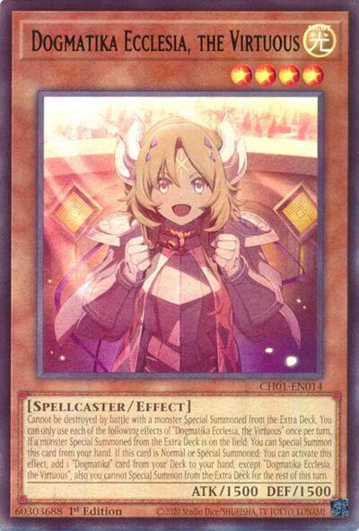 Dogmatika Ecclesia, the Virtuous (CH01-EN014) [THE CHRONICLES DECK: The Fallen & The Virtuous (All-Foil Edition)]