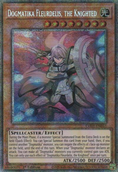 Dogmatika Fleurdelis, the Knighted (Starlight Rare) (CH01-EN015) [THE CHRONICLES DECK: The Fallen & The Virtuous (All-Foil Edition)]