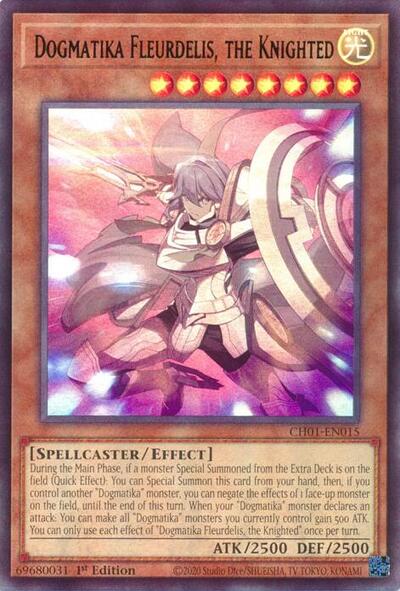 Dogmatika Fleurdelis, the Knighted (CH01-EN015) [THE CHRONICLES DECK: The Fallen & The Virtuous (All-Foil Edition)]