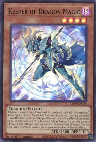 Keeper of Dragon Magic (CH01-EN018) [THE CHRONICLES DECK: The Fallen & The Virtuous (All-Foil Edition)]