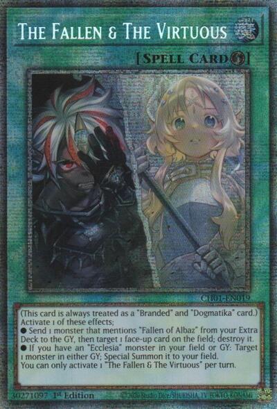 The Fallen & The Virtuous (Starlight Rare) (CH01-EN019) [THE CHRONICLES DECK: The Fallen & The Virtuous (All-Foil Edition)]