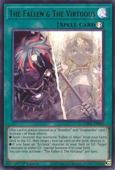 The Fallen & The Virtuous (CH01-EN019) [THE CHRONICLES DECK: The Fallen & The Virtuous (All-Foil Edition)]