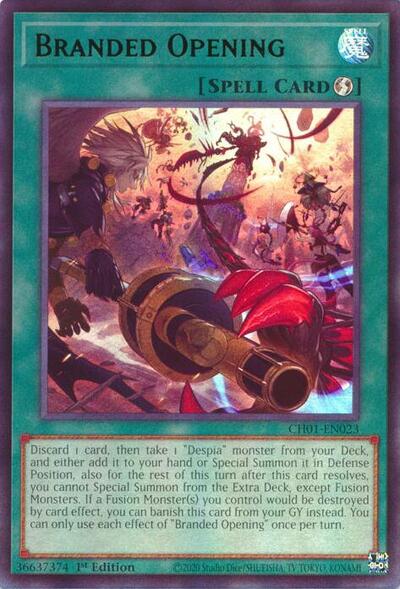 Branded Opening (CH01-EN023) [THE CHRONICLES DECK: The Fallen & The Virtuous (All-Foil Edition)]