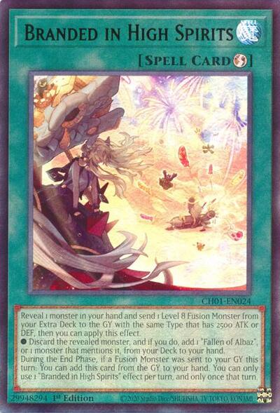 Branded in High Spirits (CH01-EN024) [THE CHRONICLES DECK: The Fallen & The Virtuous (All-Foil Edition)]